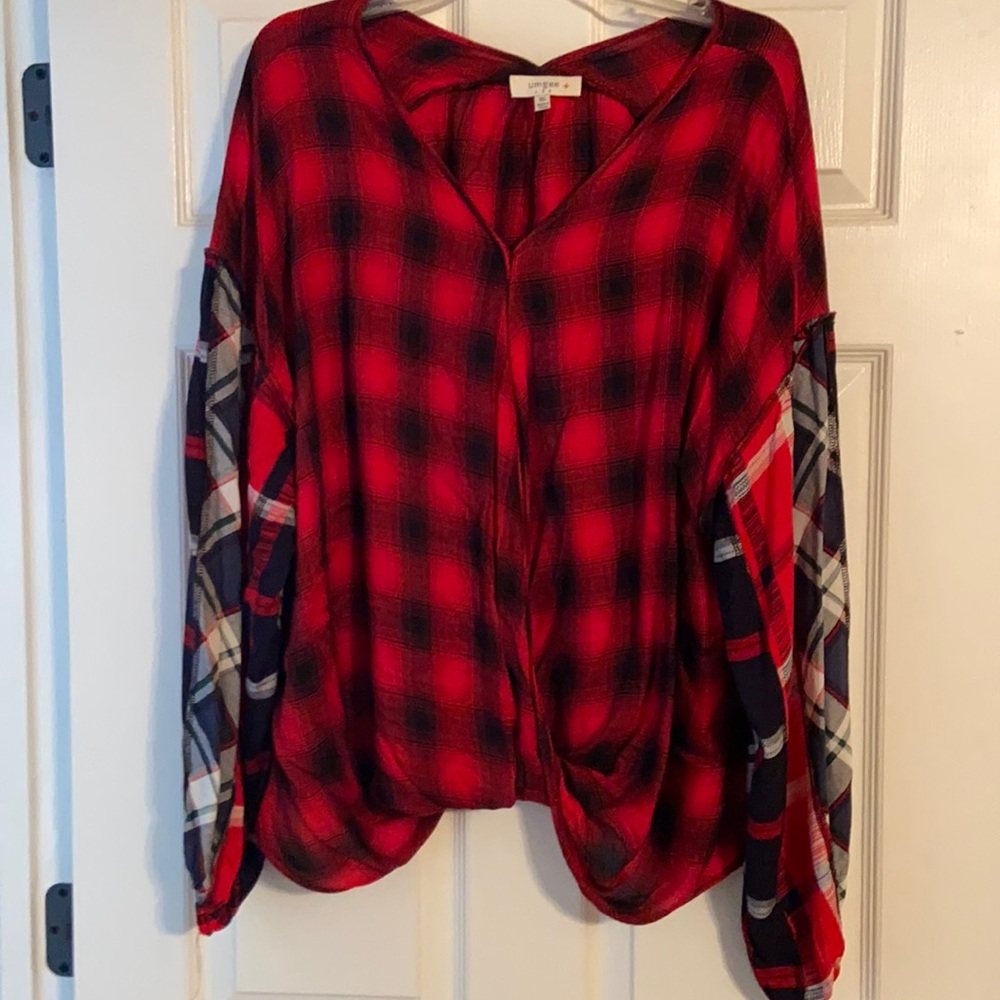 Buffalo plaid top